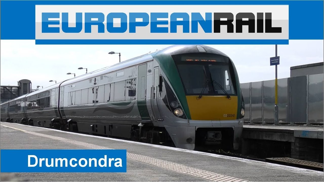 Irish Rail Intercity Class 22000 Train 22045 passes Drumcondra Station