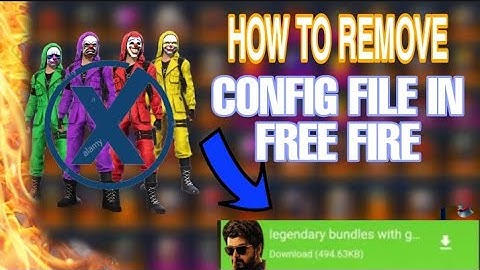 HOW TO DELETE CONFIG FILE IN FREE FIRE || glitch remove in free fire 😮