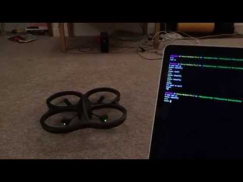 Parrot AR Drone flying with the Node API