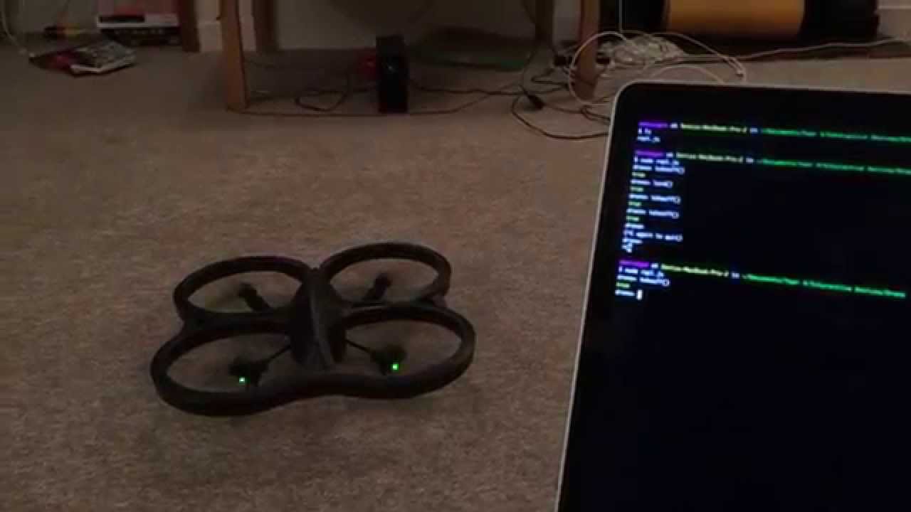 Parrot AR Drone flying with the Node API