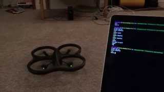 Parrot AR Drone flying with the Node API