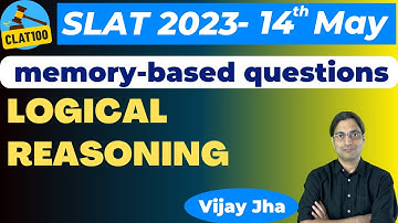 SLAT 2023 (May 14): all 12 Logical Reasoning questions and their solutions