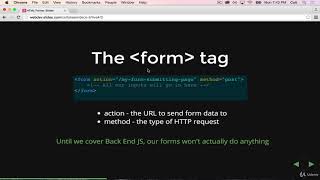 The Web Development - #16 Introduction to Forms