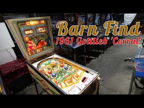 Repairing a Barn Find 1961 Gottlieb 'Corral' pinball machine.