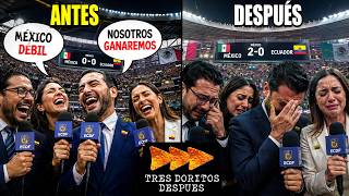 3 DORITOS DESPUÉS: LA PRENSA ECUATORIANA LLORA TRAS PERDER ANTE MÉXICO 😭