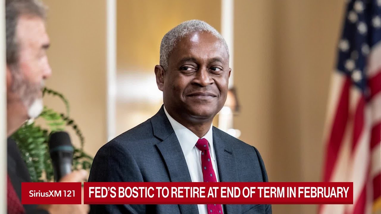 Fed's Bostic Announces Retirement At End of Term