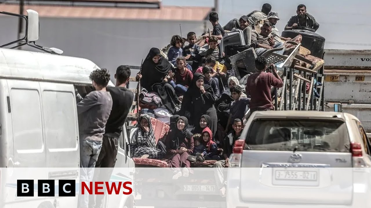 Battles reported in east Rafah as Israel reopens key aid crossing | BBC News