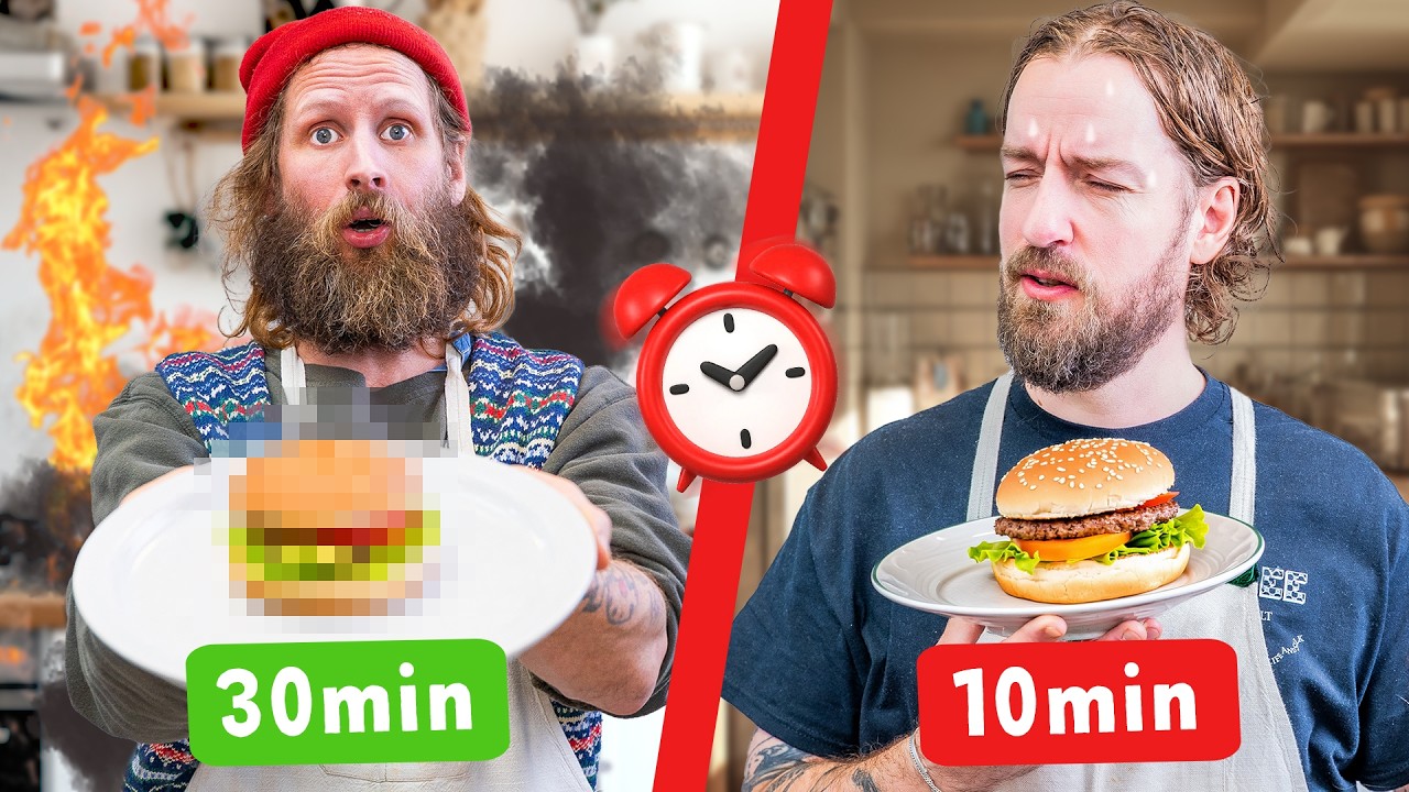 30 min vs 10 min | Bästa burgaren vinner