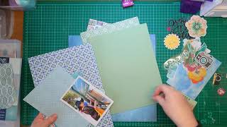 So Cool- scrapbooking process video of water fountain in Rome, using inking, layering, and die cuts