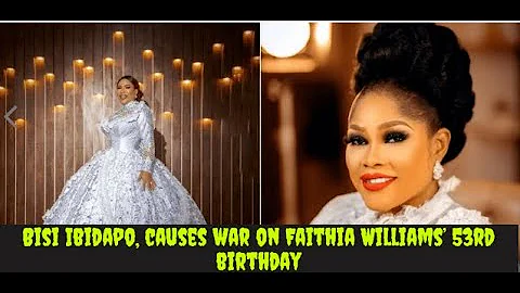 Dino Melaye’s Babymama, Bisi Ibidapo, causes commotion on Faithia Williams’ 53rd birthday