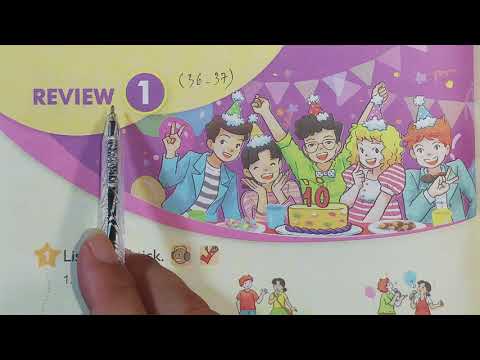 Video Hướng dẫn học Tiếng Anh Lớp 5 - REVIEW 1 Trang 36, 37... - YouTube