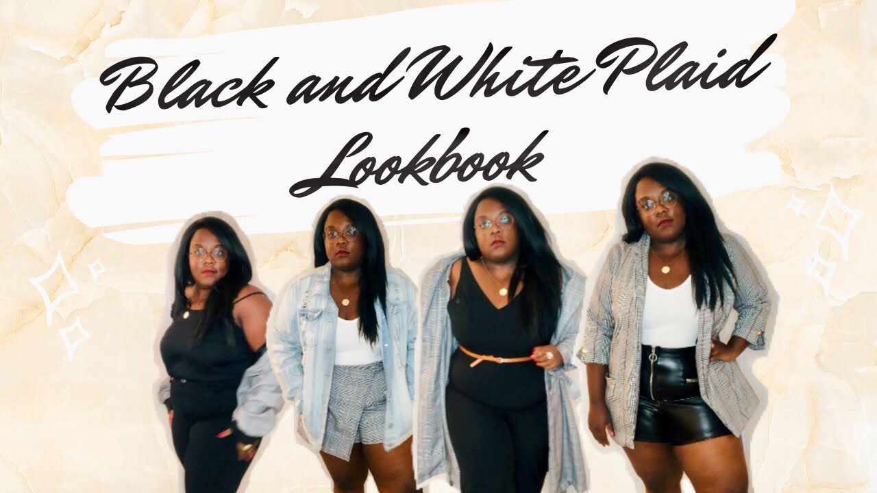 Plus Size FALL LOOKBOOK | Black & White Plaid 