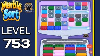 Marble Sort level 753 walkthrough solution