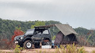 Solo Camping When It Rains, Camping on a Mountain with Jimny SJ410 [RAIN, RELAX, ASMR]