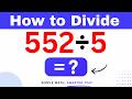 552÷5 Divide 552 by 5 (Long division Method)