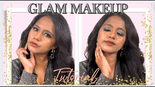 I created a look matching my outfit 😍 Glam makeup tutorial 🌟