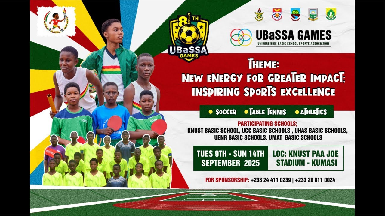 Day 2. Table tennis.  Universities Basic Schools Sports Association games. UBaSSA. KNUST2025