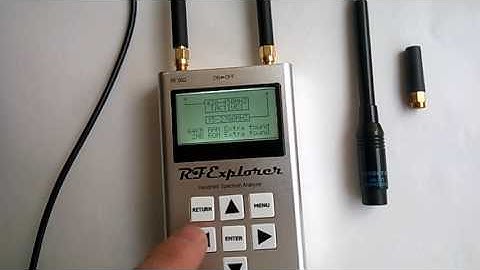 RF Explorer handheld digital spectrum analyzer