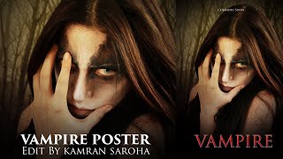 How To Create a Vampire Look | Vampire Movie 2023 | Horror Movie Poster | Manipulation tutorial screenshot 3