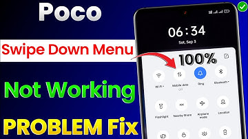 Poco Mobile Swipe Down Menu Not Working Problem Solve | Poco Phone Notification Bar Not Working Fix
