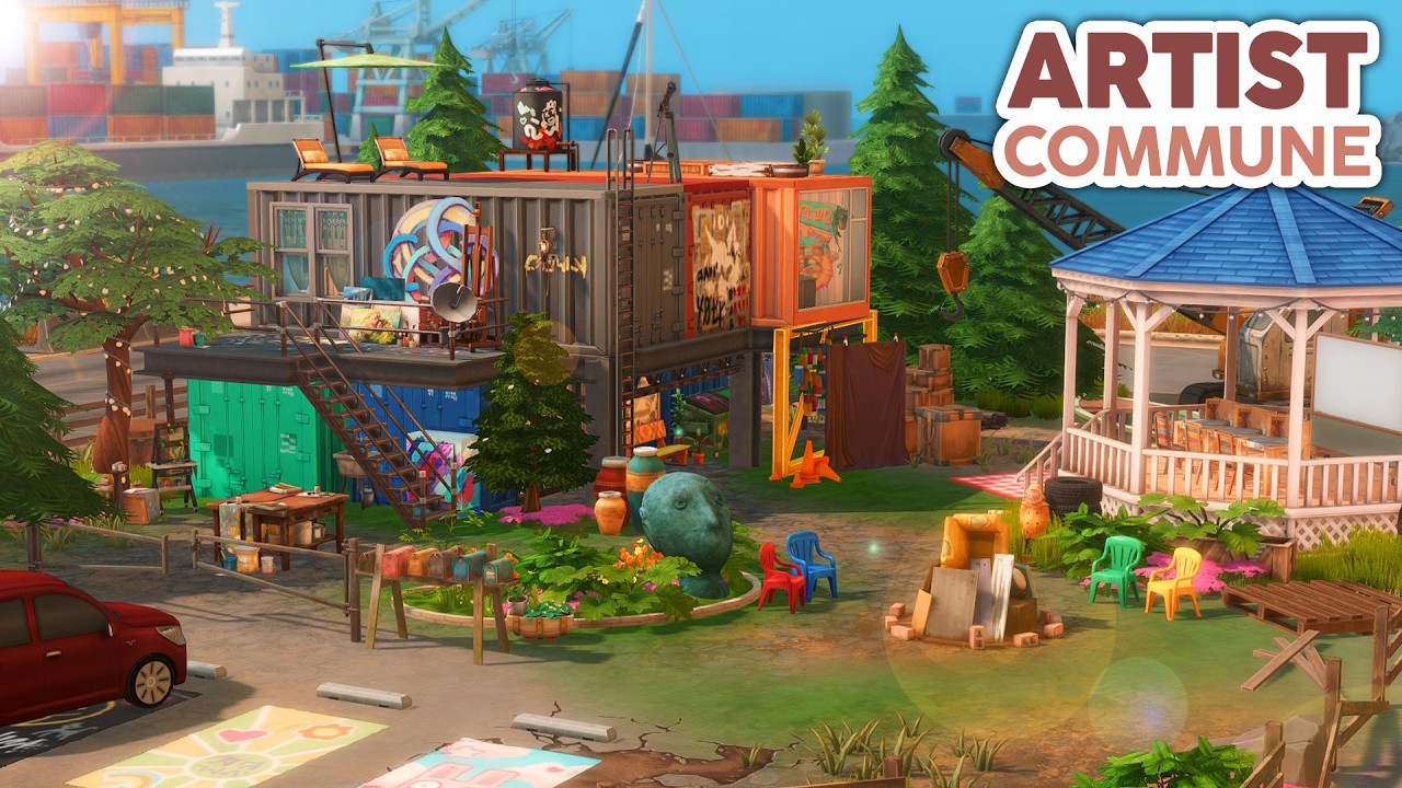 Artist Commune 🎨 // The Sims 4 Speed Build