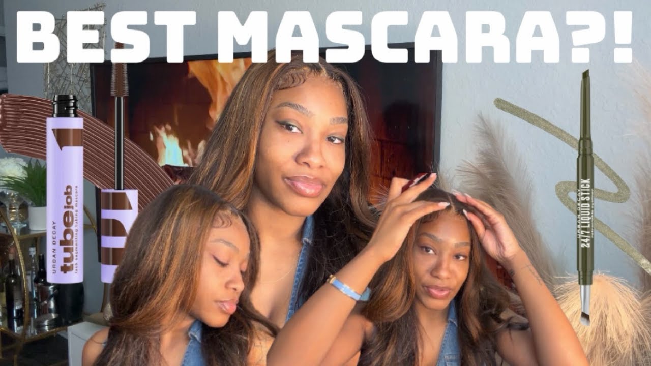 Every Shade Tested! Urban Decay Tube Job Mascara + 24/7 Liquid Stick Retractable Liner Wear Test💚✨