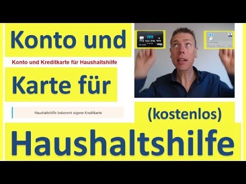 Update Konto und Karte für Haushaltshilfe (kostenlos)