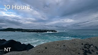 Stormy Ocean Waves in Brunswick Heads Australia | Moody Sea Sounds for Sleep & Relaxation