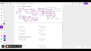 3 1 3 2 Systems Review  - Alg2 (Graph, Substitution, Elimination)