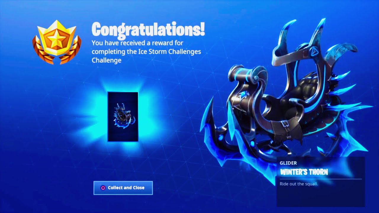 *NEW* Free Winters Thorn Glider Gameplay (Ice Storm Challenges)