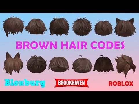 Brown Hair Codes For Bloxburg 