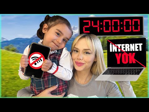 İNTERNETSİZ BİR GÜN GEÇİRMEK #24Saat ( Televizyon, Telefon, Tablet YOK!!