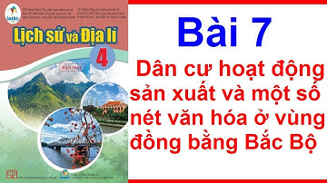Lịch Sử Và Địa Lí Lớp 4 Sách Cánh Diều Bài 7 Dân Cư Hoạt Động Sản Xuất Và Một Số Nét Văn Hóa