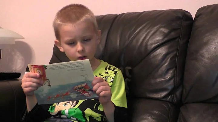 Benjamin Howlett reading letter from Santa 2014
