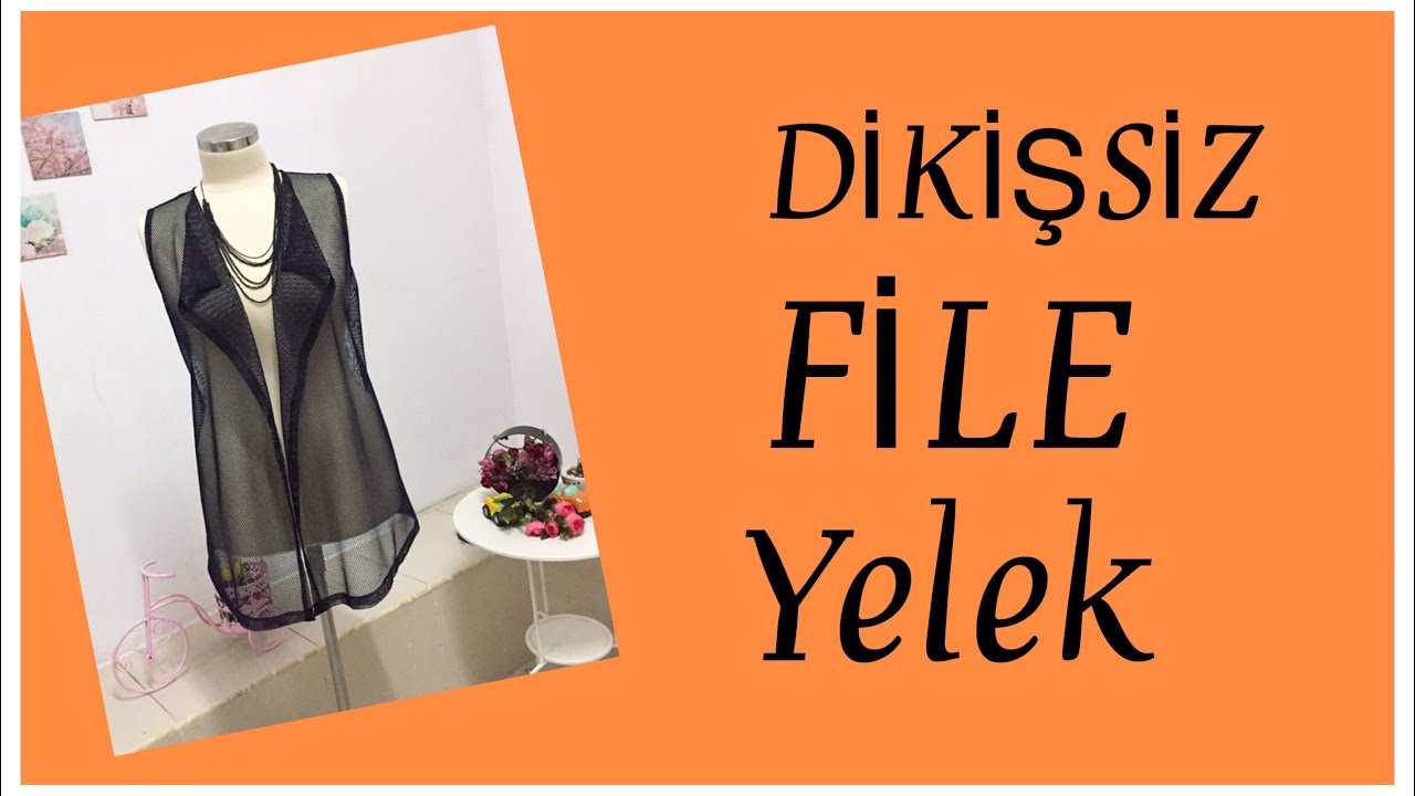 DİKİŞSİZ FİLE YELEK #yeleknasıldikilir #kolayyelek #dikişsizyelek #zelişindikişodası