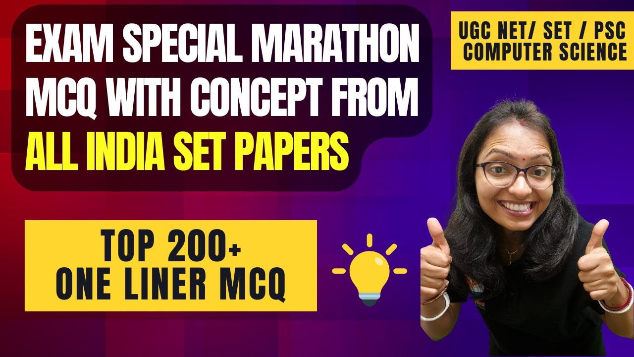 Marathon:Top 200 One Liner MCQs of Computer Science|Top Frequently Asked MCQs for UGC NET|SET|PSC CS