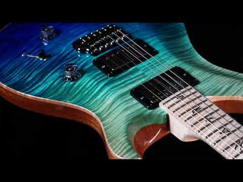 PRS Limited Edition Custom 24 Wood Library Custom Colour 10 Top Blue Burst Fade 