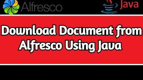 Download Document from Alfresco using Java.