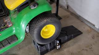 John Deere 42" Snowblower Attachment Install + Chains FAST LT160