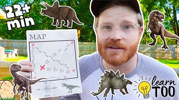 Learn Dinosaurs for Kids! 🦖💡SURPRISE ENDING | T-Rex and Velociraptor | Kids Learn Dinosaurs | T-Rex
