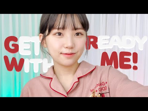 꼬질잉 탈출 비법 메이크업💋 근데 파자마 룩북을 더한 [GRWM]