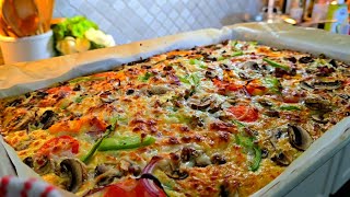 Better than pizza sheet pan casserole | EASY &amp; Quick dinner casserole recipe