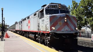 **MUST SEE** Rare Caltrain double header action in RWC!