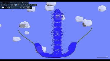 [Algodoo]32K Water particles. [720p HD]