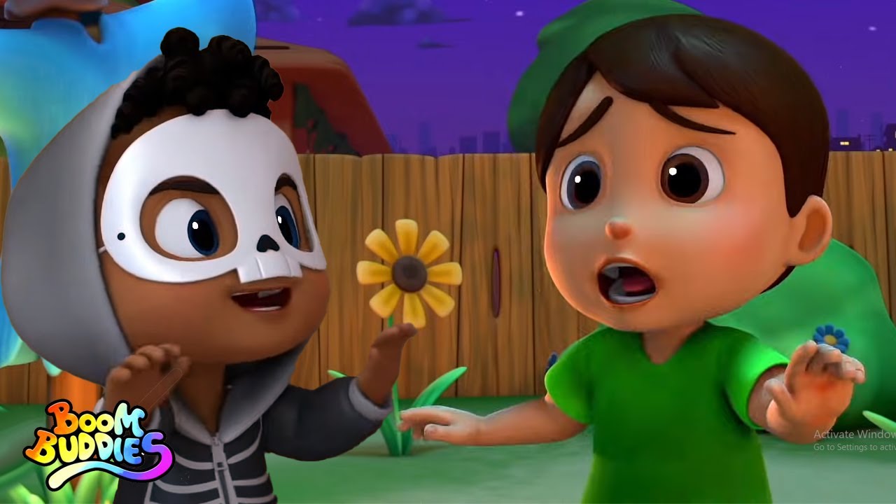 Selamat Halloween | Kartun seram | Puisi populer | Boom Buddies Indonesia | Bayi sajak