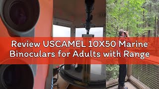 Review USCAMEL 10X50 Marine Binoculars for Adults with Rangefinder Compass, Marine Binoculars for Ad