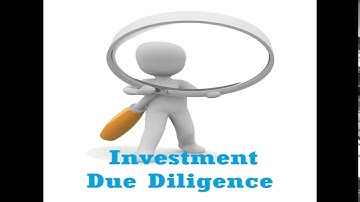 Investment Due Diligence - Stock Market Basics
