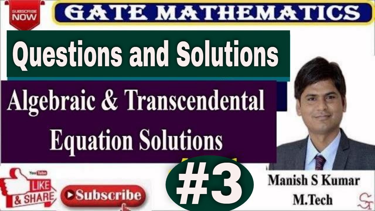 Lec-3 | NA | Questions & Solutions | Root Finding Methods | Complete ...