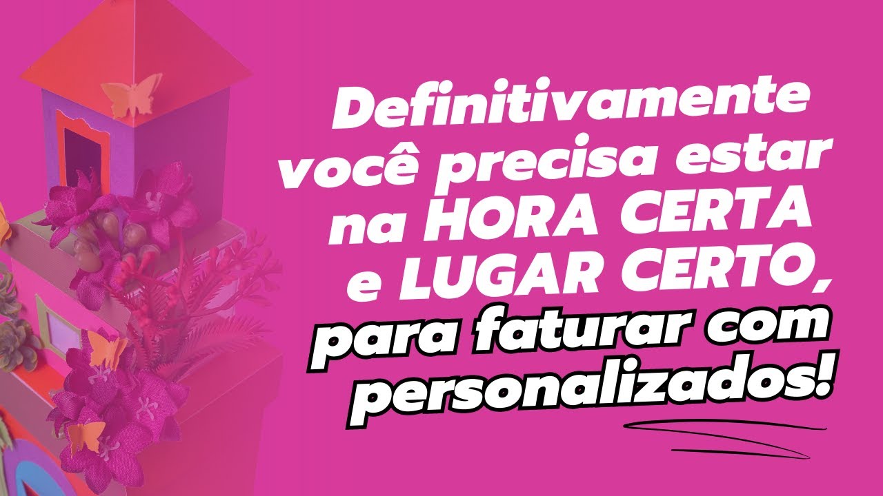 Definitivamente você precisa estar na HORA CERTA e LUGAR CERTO, para ...