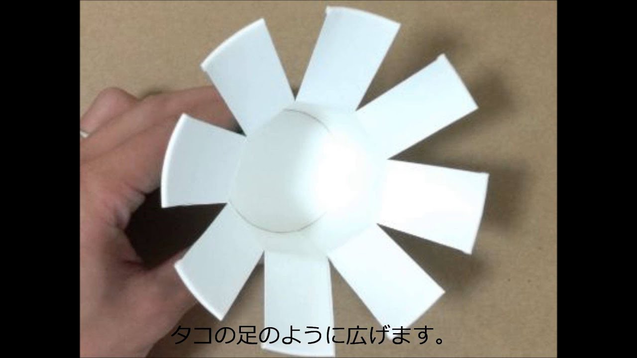 紙コップとトイレットペーパー芯 クリスマスツリー の作り方